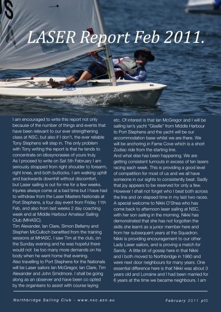 NSC 2011Feb Bulletin.pdf - Northbridge Sailing Club