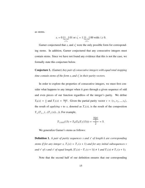 Explorations of the Collatz Conjecture - Moravian College