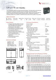 CP12170 12V 17Ah(20hr)