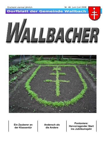 Dorfblatt der Gemeinde Wallbach - Der Wallbacher