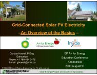 Grid-Connected Solar PV Electricity - Howell-Mayhew Engineering