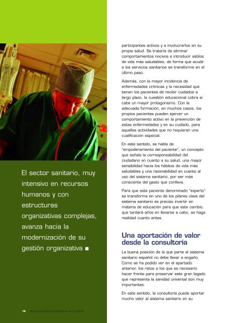 El sector sanitario - Ribera Salud