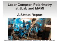 Laser Compton Polarimetry at JLab and MAMI A Status Report - IASA