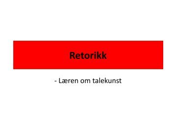 Retorikk - Noddi