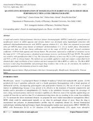 (2), April-June, 2013 QUANTITATIVE DETERMINATION OF MOXI