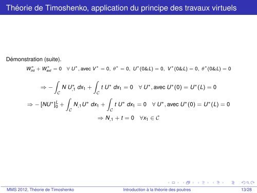 Introduction Ã  la thÃ©orie des poutres - mms2 - MINES ParisTech