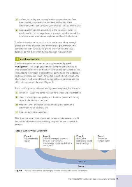 The Impact of Groundwater Use of Australias Rivers