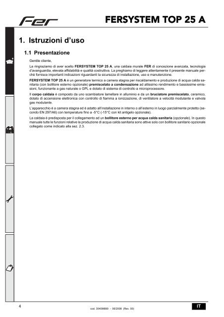 FERSYSTEM TOP 25 A - Certificazione energetica edifici