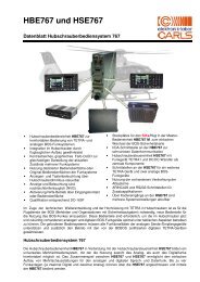 HBE767 und HSE767 - elektronik-labor CARLS