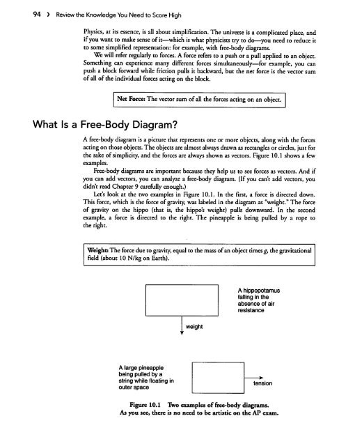 Free-Body Diagrams and Equilibrium