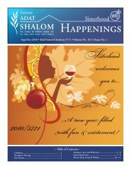 Happenings - Temple Adat Shalom