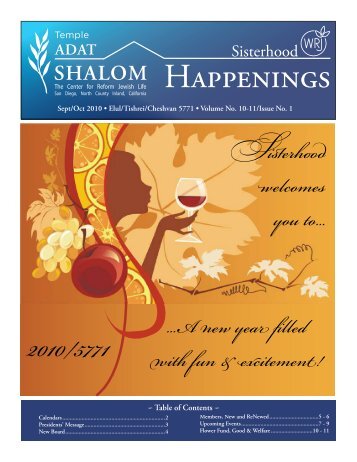 Happenings - Temple Adat Shalom