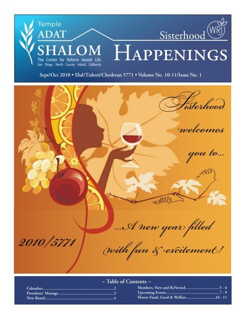 Happenings - Temple Adat Shalom