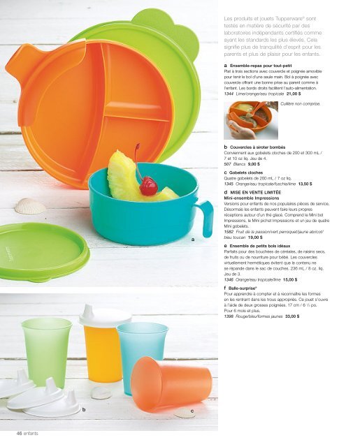 Les produits et jouets Tupperware® sont testés en matière de ...