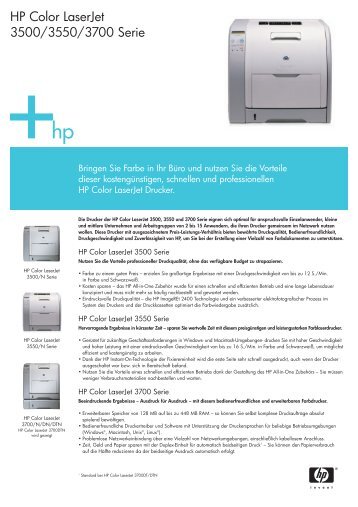 HP Color LaserJet 3500/3550/3700 Serie - 1a-gebrauchte-Drucker.de
