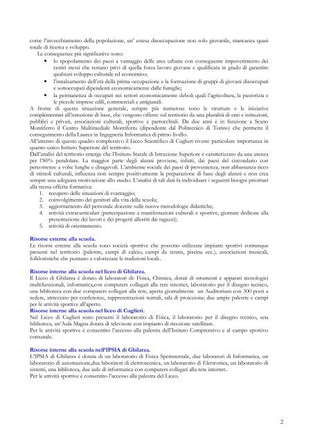 PREMESSA Il P.O.F. ( Piano dell'Offerta Formativa) è,secondo l'art.3 ...