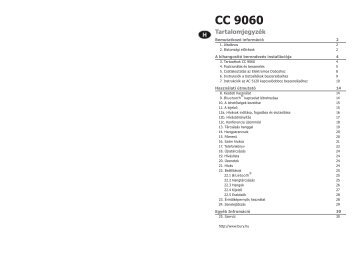 CC9060 A2DP Bluetooth kihangosÃ­tÃ³ telepÃ­tÃ©se, hasznÃ¡lata - Bury