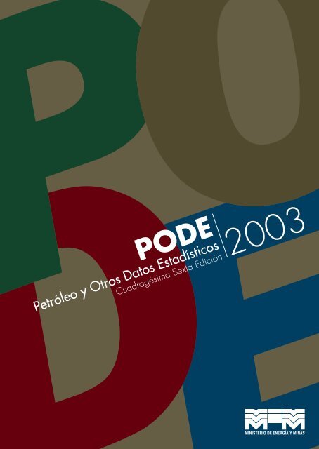 PODE 2003 - Ministerio del Poder Popular de Petróleo y Minería