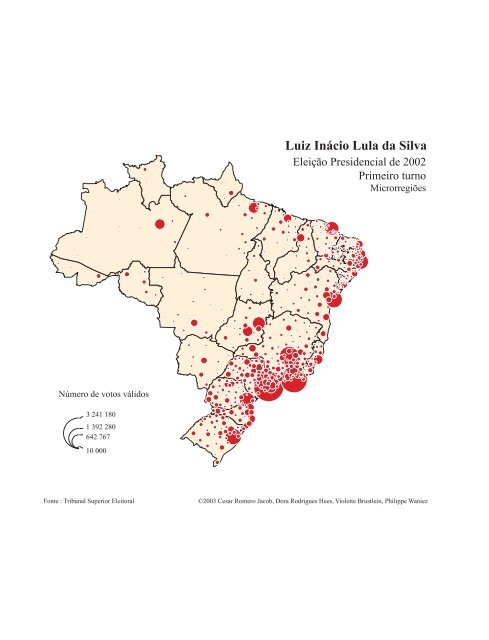 a geografia do voto nas eleições presidenciais do brasil