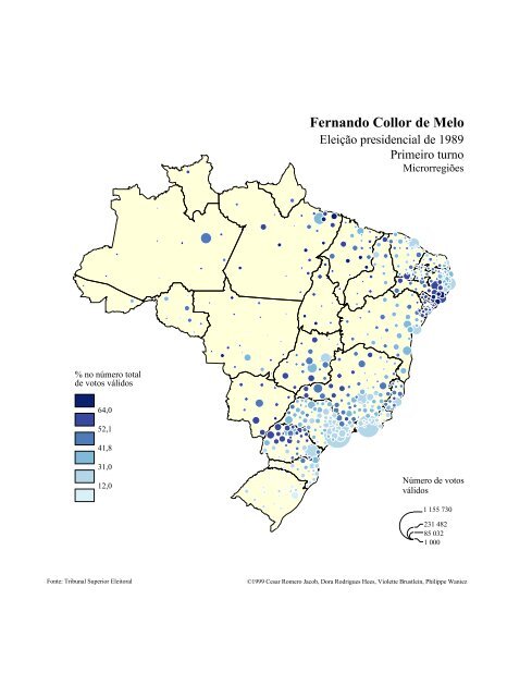 a geografia do voto nas eleições presidenciais do brasil