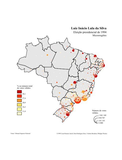 a geografia do voto nas eleições presidenciais do brasil