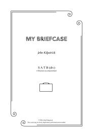 My Briefcase (piano) - John Kilpatrick's Home Page