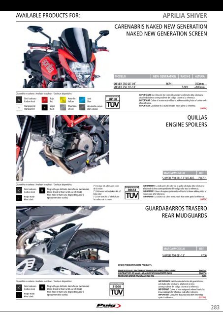 HI-TECH PARTS CATALOGUE 2013