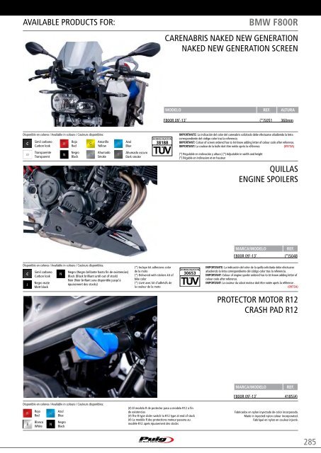 HI-TECH PARTS CATALOGUE 2013