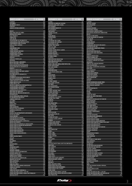 HI-TECH PARTS CATALOGUE 2013