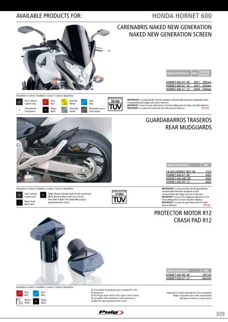 HI-TECH PARTS CATALOGUE 2013