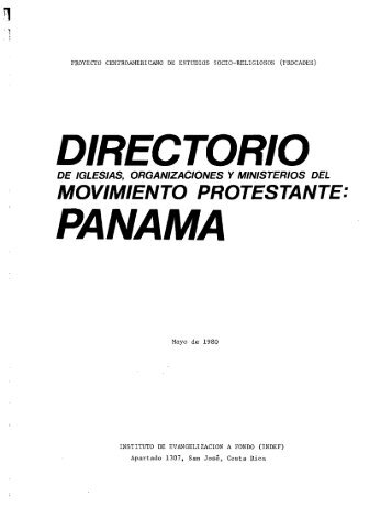 Directorio Nacional del Movimiento Protestante, 1980 - Prolades.com