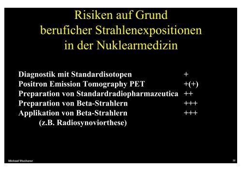 Strahlenschutz in der Nuklearmedizin - Deutsche ...