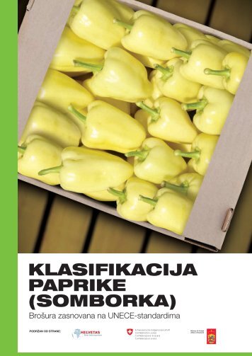 KlasifiKacija papriKe (somborKa) - HELVETAS