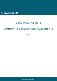 good practice note community development agreements - SDSG