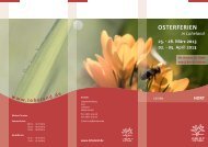 OSTERFERIEN - Loheland Stiftung