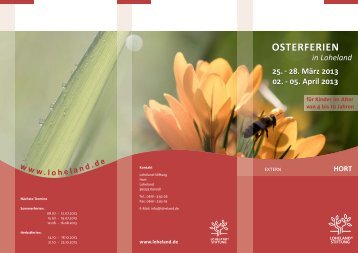 OSTERFERIEN - Loheland Stiftung