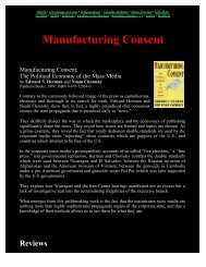 Manufacturing Consent - The Brain from Top to Bottom