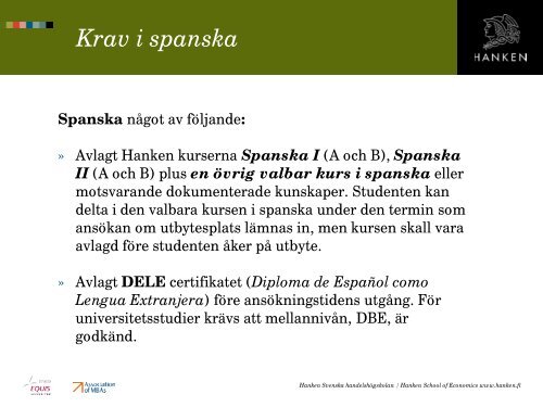 Utlandsterminen i kandidatexamen - Svenska handelshÃ¶gskolan