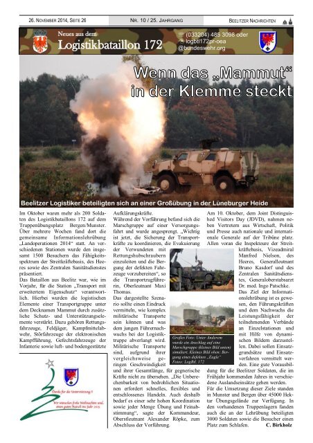 Beelitzer Nachrichten - November 2014