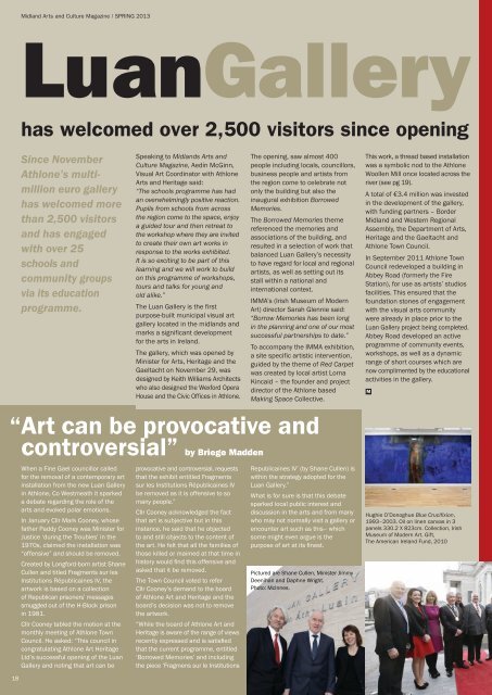 Midland Arts and Culture Magazine | SPRING 2013