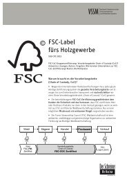 FSC-Label fÃ¼rs Holzgewerbe - VSSM