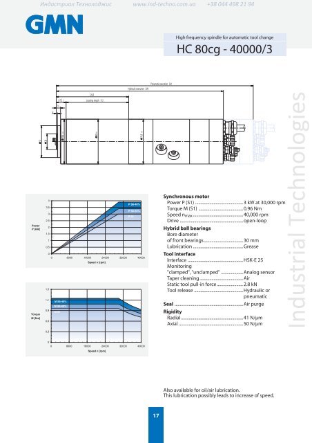 High frequency spindles for automatic tool change GMN - Industrial ...