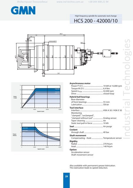 High frequency spindles for automatic tool change GMN - Industrial ...