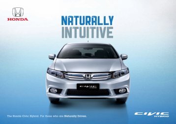 The Honda Civic Hybrid. For those who are ... - Honda Malaysia