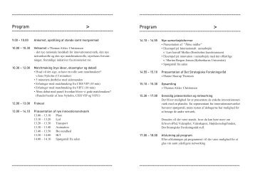 Program for dagen - Transportens InnovationsnetvÃ¦rk