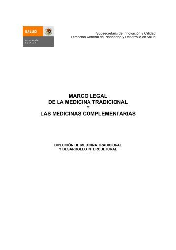 Marco Legal - Dirección General de Planeación y Desarrollo en Salud