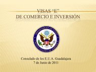 VISAS “E” DE COMERCIO E INVERSIÓN