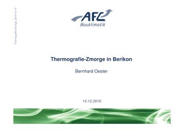 Thermografie-Zmorge in Berikon - Air Flow Consulting AG