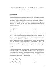 77-Application of simultaneous equation in finance research