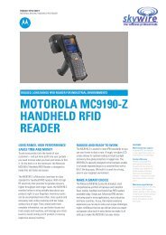 Motorola MC9190Z RFID Terminal Specifications